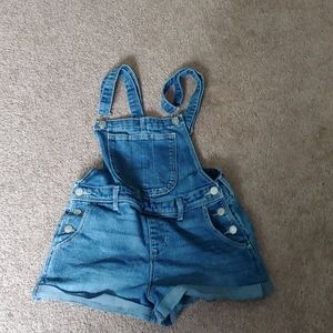 Girls denim overalls